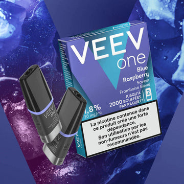 2 Pods pré-remplis Veev One Blue Rasberry